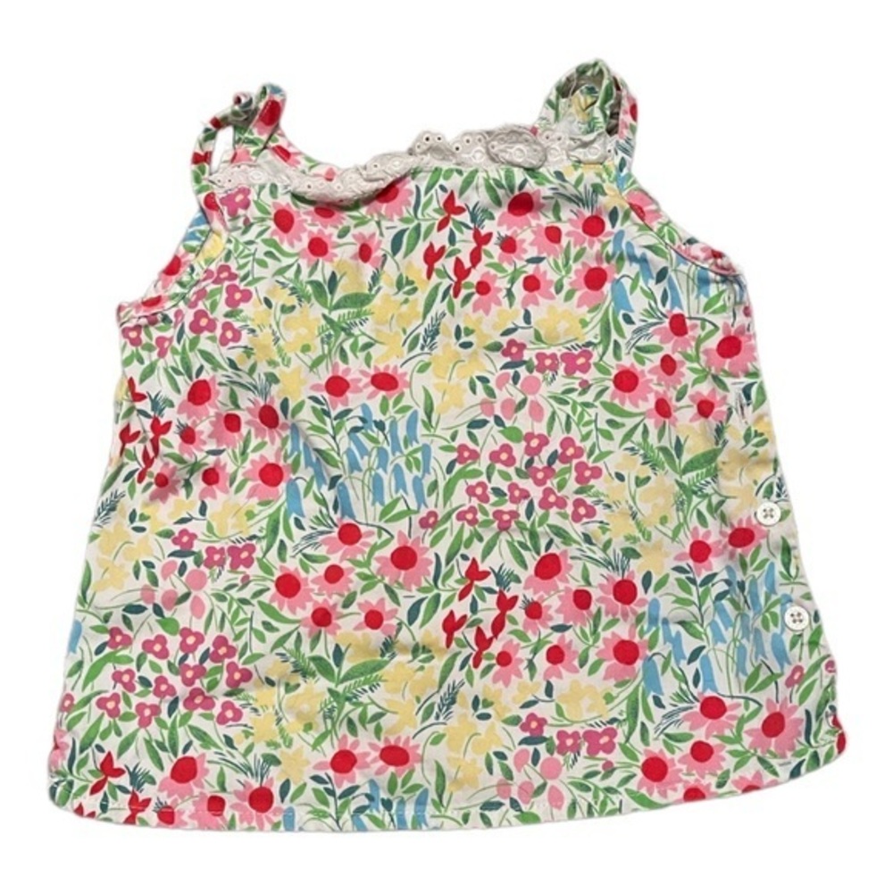 Ralph Lauren‎ toddler girls floral tank top with lace trim size 2T